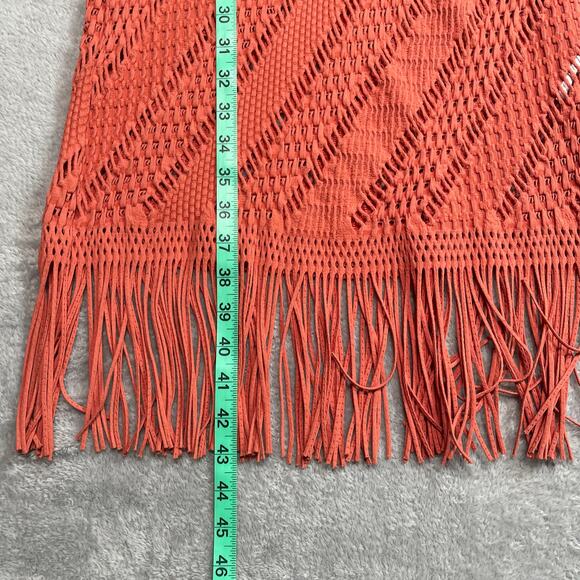 Seafolly Swim Coverup Dress Womens Small Marrakesh Cinnamon Stretchy Fringe New - Picture 10 of 11